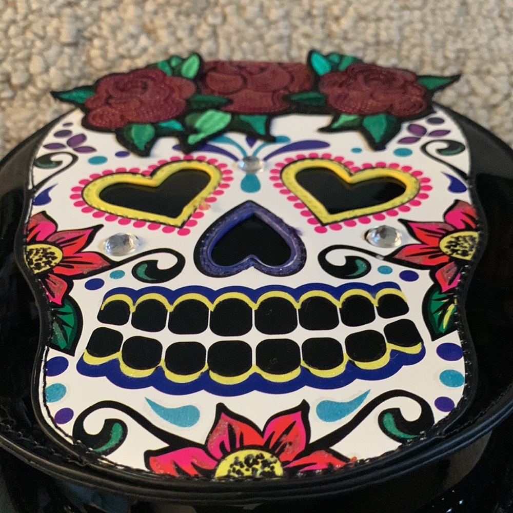 NWT Betsey Johnson Candy Kitsch Sugar Skull Crossbody Bag - Picture 13 of 16
